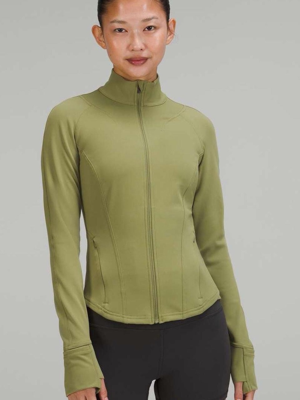 NWT lululemon instill jacket in bronze green size 8
